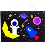 5인용 우주탐험 달 로켓 액자만들기 종이접기 역할놀이 DIY 경로당 : 자람마루키트