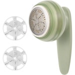 보풀제거기 전문가용 보푸라기 전기 원단 제모기 보풀 제거기 2개 블레이드 USB 충전식 헤어 볼 트리머 의류 스웨터 가정용 : 새하얀미로트윈룸