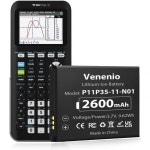 [2600mAh] 텍사스 인스트루먼트 TI-84 CE/TI-84 Plus CE용 고용량 교체 배터리 P11P35-11-N01 부품 번호 3.7L12005SPA 3.7V 1Pack... 