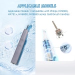 전동 칫솔 커넥팅 로드 부품 센서 와이어가 장착된 교체 가능한 진동 헤드 모델 H9340 H6800 H6920 H6730 등과 호환 가능 : 트리플글로브샵02