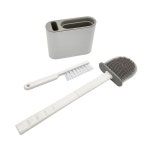 지비유 벽걸이 다용도 실리콘 변기솔세트 그레이 욕실청소 : 어니스트파크