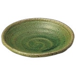 야마시타 공예 소접시 녹색 8×1.6cm 녹색 유약 틀에 담은 2.5접시 14066290 : Mori Trading