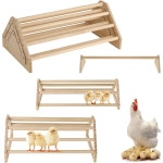 통가스 3개입 15.75인치 초장 닭집게, 독립형 새끼 병아리용 앉는 막대, 내구성 있는 광택 처리된 소나무 닭 부화장용 앉는대 : 노드웨이브02