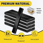 MIKEDE 9개 자석 에폭시 코팅 및 가 포함된 방수 강력 네오디뮴 막대 희토류 공구실 주방 화이트보드용 헤비 듀티 236 039 020 인치... 