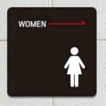 킵몰 WOMEN 우측화살표 여자화장실 화장실팻말 여성안내판 여자용표지판 : 킵몰1