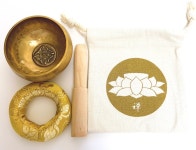 요가 싱잉볼 8cm 명상종 마음치유 힐링 명상 테라피 파우치포함 : 생활발견상점