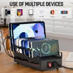 다중 장치용 300W 충전소 24포트 USB 고속 킨들 휴대폰 태블릿 아이패드 가정 사무실 학교용 충전소와 호환되는 정리함 : 글로비아 프라자