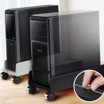 이동식 본체 거치대 바퀴형 pc 본체 받침대 컴퓨터 조립형 : 에스에이에이