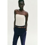 [국내] 자라 ZARA 하이웨이스트 벨티드 팬츠 - 네이비 4387/148/401 5380550 : 정품 백화점