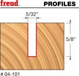 프로이트 04-101: 5/32인치 (다이아.) 더블 플루트 스트레이트 비트와 1/4인치 섕크 : 에코럭스777