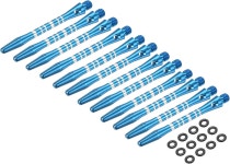 파티킬 알루미늄 다트 샤프트 스틸 팁용 고무 링으로 교체용 액세서리 2BA 스템 Blue : 모아더샵