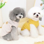 바바펫 기본 중의 기본 곰돌이 티셔츠 강아지패딩 겨울옷 반려견방한복 강아지점퍼 기모옷 애견의류 : 슬기로운멍냥