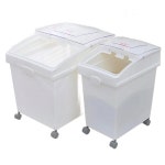 보관통 대용량 쌀 81L 밀가루 바퀴 통 트레이 박스 95kg A.50L대형F8902삽포함 : 원앤온리웨이
