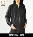 FRED PERRY 테니스 그립 테이프 트랙 재킷 남성용 블랙 M L J1318 : 파인바이브