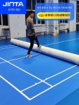 배드민턴 코트 바닥 매트 PVC 롤형 스포츠 매트 실내 운동 바닥재 헬스장 체육관 매트 : 코코 바잉