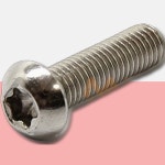 스텐둥근머리토크스볼트 둥근머리 별 볼트 SUS304 M6 1mm 25mm 1PK 100EA : 하사슈2