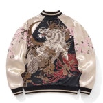 흑룡 스카잔 점퍼 양면 남녀공용 야구 잠바 자수 항공 : 아롱 스토어