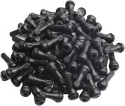 피크카 200pcs 새로운 스냅인 표준 길이 블랙 고무 밸브 스템 TR413 교체용 튜브리스 0.453인치 11.5mm 림 홀 차량용 : Trust Buy