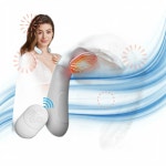 JICHAMOXY 목 지압기 전기 펄스 마사지기 온열 기능 10가지 모드 15단계 EO : 은2트린카