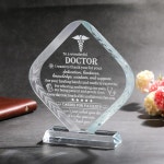 모브디카 남성 여성을 위한 의사 감사 선물 크리스탈 명판이 새겨진 기념품 의사의 날 크리스마스 추수감사절 생일 은퇴 최고의 닥터... 