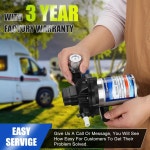 고급 RV 워터 펌프 12V 다이어프램 2088-554-144 /2088-403-144 담수 분당 3.5갤런 45psi 1/2 npt 연결 소음 없음 분리 가능한 필터 포함!... 