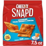 치즈잇 Cheez-It Snapd 치즈 크래커 칩 얇은 바삭함 간식 체다 사워 크림 및 양파 212g 7.5온스 1개 : 쇼핑이지easy