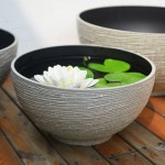 부레옥잠 수경재배 연못 식당 화분 거 A. 인조석 색상 대형 구경 45cm, A. 플라스틱 : 만물파인몰
