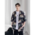 남사친 여름 해변 휴양지 데일리 반팔 남방 바캉스 셔츠 KWW 1005 : 해피-다올M