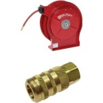 릴크래프트 5650OLP 38인치 x 50피트 300psi 공기물 릴 14인치 NPT수 호스 끝 포함 : 라임기억보관소