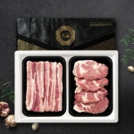 한돈 삼겹 500g+목살 500g 봭 선물세트 돼지고기 명절 한우 : 신도유통