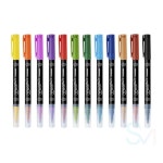 스토어멘터리 성인취미 다꾸소품 캘리그라피펜 12색 : 스토어멘터리