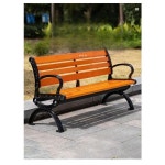 공공장소 벤치 야외 테라스 의자 철제 펜션 카페 야외용 1.8m V자형 무도장 플라스틱 목재 보강버전 1.2m 소형 V자형 수입 방부목 : 남원상점