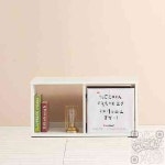 컴엔제이 1단 2칸 심플 낮은책장 H6290 책수납장 책장거실장 수납가구 : 컴엔제이3