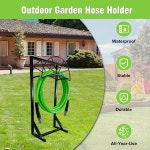 정원용 호스 홀더 4개의 강철 앵커가 있는 헤비 듀티 150피트... 파티오용 드릴 녹슬지 않는 워터 정리함 40인치 스탠딩 릴 40 inch : 오아즈스타일
