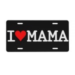 KOSUES I Love Mama 레드 하트 알루미늄 번호판 15.2 x 30.5cm(6 x 12인치) 금속 자동차 전면 번호판 커버 자동차 장식 액세서리 참신한...