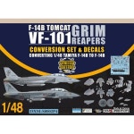 11435468 프라모델 헬리콥터 비행기 헬기 모형 미니어처 항공기 전투기 1/48 미국 해군 F-14B 톰캣 VF-32VF-143VF-11VF-101 컨버전 세트... 