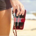 모건 지퍼 다이어리 케이스 체크 스트랩 phone case : 켈리주식회사