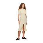 가니 베이지 스목 미디 드레스 F7955 531 Pale Khaki : 어도어럭스
