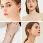 블로베스 유톤 20pcs 컬러풀 펄 당글 참스 펜던트와 랍스터 걸쇠 장신구 제작 액세서리 핏 플로팅 로켓 목걸이(황금) Golden : 아마픽스