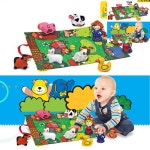 [픽셀] 천인형 헝겊인형 9개월아기장난감 헝겊놀이가방 농장 : 공칠상회