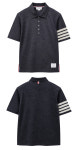 [톰브라운] 울 저지 사선 폴로 티셔츠 차콜 남성 티셔츠 MJP228A J0213 015 / TJ : SOGNO 소뇨