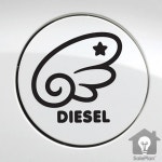 SP 자동차 스티커 주유구 천사날개 디젤 고속도로주유중 세차장포인트 얇은 1개 감성 : 셀플랜