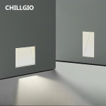 외부벽등 CHILLGIO 차양막 마그네틱 센서 계단 조명 야외 방수 알루미늄 모던 Led 인테리어 램프 스텝 : 행운몰7호점