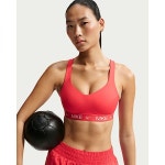 NIKE 나이키 인디 하이 서포트 여성 패드 어저스터블 스포츠 브라 - 라이트 크림슨 FD1069-696 2045705 : 페치7
