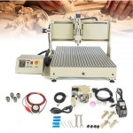 OCASAMI CNC 라우터 기계 2.2KW 4축 6090 USB 키트 3D 각인기 + VFD... 컨트롤 박스 핸드휠 볼 스크류 리미 2.2KW 4 Axis 6090 : 다정아울렛