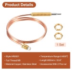 MECCANIXITY 23.6 열전대 805도 레인지 오븐 튀김기 보일러 온수기용 교체용 M8 23.6 Inch : 용산방충망천재