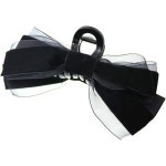 11706079 발레타 헤어클립 반텐 VINGTAINE 클립 리본 벨벳 오간지 헤어액세서리 헤어연출 H7798-BK- : 오팔벨리트