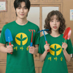 새마을 운동 그린 면티셔츠 ST114 : 카카오유니폼