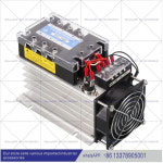 통합 열 방출 기능 3상 무접점 계전기 세트 60DA DC-AC 25/40/80/100/200DA : 포사유통