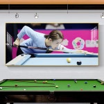 벽장식 포스터 당구장 아트 패브릭 사진 프레임 룸 장식 개업 인테리어 선물 포켓볼 : 털보의 요술상자